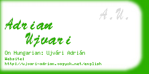 adrian ujvari business card